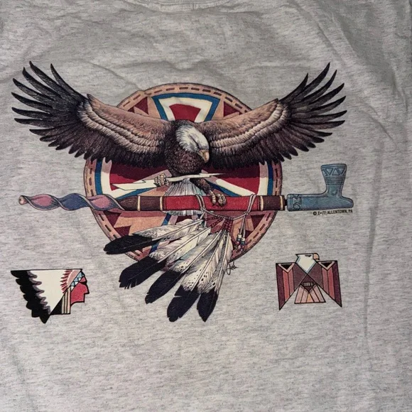 Native American Vintage 90’s Graphic Designed T-Shirt: Adult Large: GUC - Picture 2 of 4